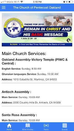 Run android online APK The Church of Pentecost Oakland District from MyAndroid or emulate The Church of Pentecost Oakland District using MyAndroid
