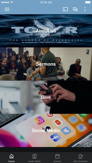 Emulate iPhone app The Church of Refreshing using MyAndroid Emulate iPhone app The Church of Refreshing using MyAndroid