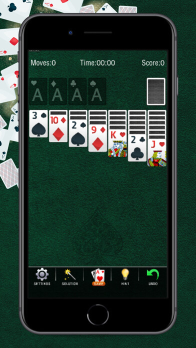 Emulate iPhone app The Classic Klondike Solitaire using MyAndroid