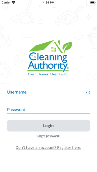 Emulate iPhone app The Cleaning Authority using MyAndroid