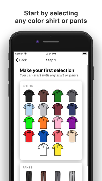 Emulate iPhone app The Clothes Matcher using MyAndroid Emulate iPhone app The Clothes Matcher using MyAndroid