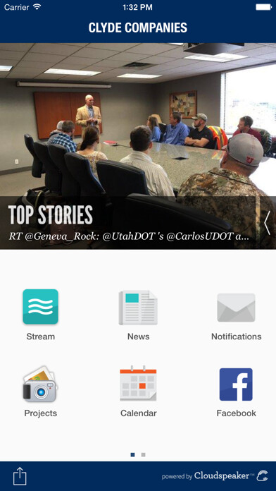 Emulate iPhone app The Clyde Companies using MyAndroid
