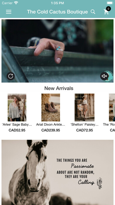 Emulate iPhone app The Cold Cactus Boutique using MyAndroid Emulate iPhone app The Cold Cactus Boutique using MyAndroid