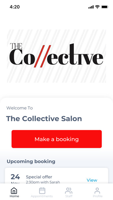 Emulate iPhone app The Collective Salon using MyAndroid Emulate iPhone app The Collective Salon using MyAndroid