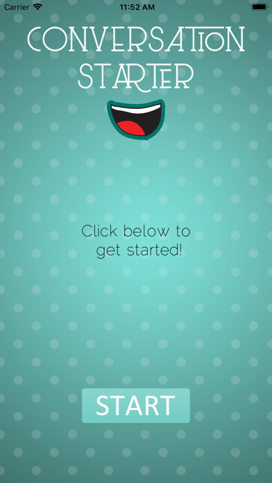 Emulate iPhone app The Conversation Starter using MyAndroid