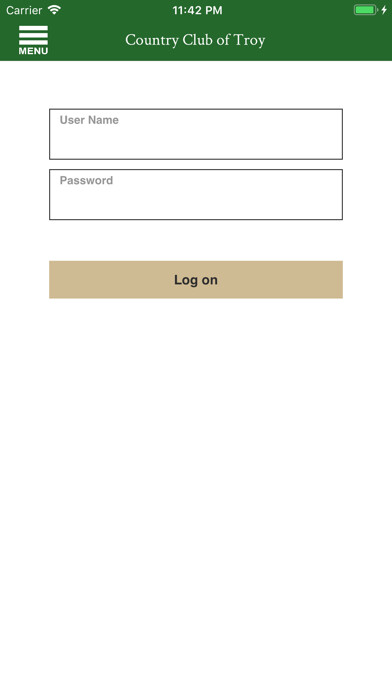 Emulate iPhone app The Country Club of Troy using MyAndroid