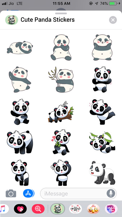 Emulate iPhone app The Cute Panda Emojis using MyAndroid Emulate iPhone app The Cute Panda Emojis using MyAndroid
