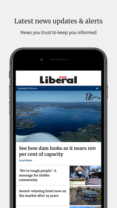 Emulate iPhone app The Daily Liberal using MyAndroid