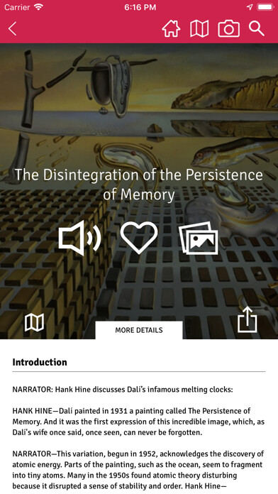 Emulate iPhone app The Dali Museum using MyAndroid