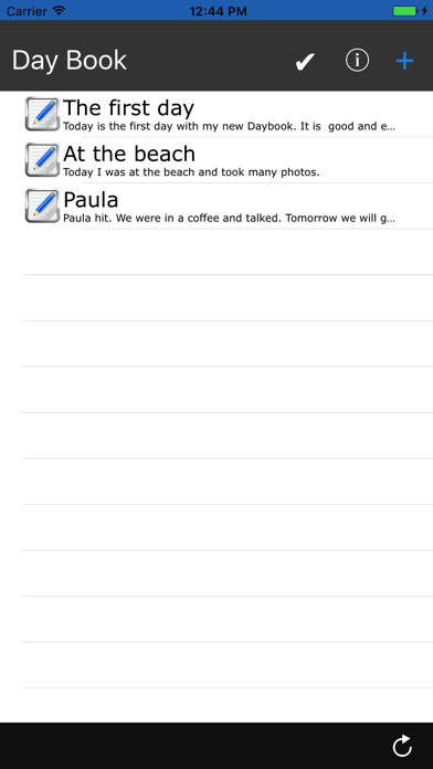Emulate iPhone app The Daybook using MyAndroid Emulate iPhone app The Daybook using MyAndroid