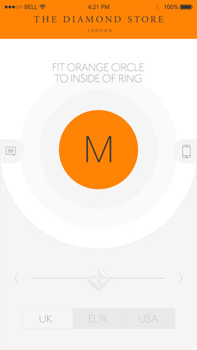 Emulate iPhone app The Diamond Store Ring Sizer using MyAndroid Emulate iPhone app The Diamond Store Ring Sizer using MyAndroid