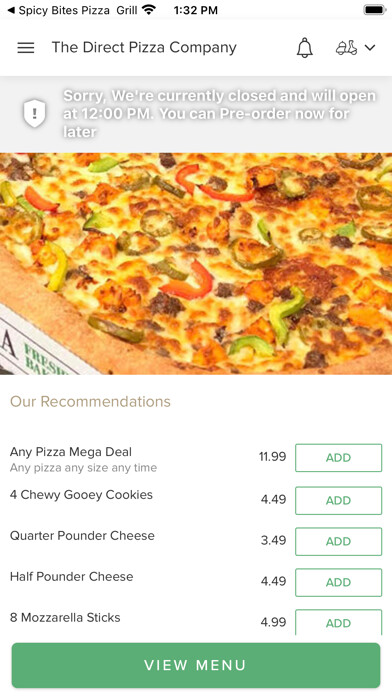 Emulate iPhone app The Direct PizzaCompanyDownham using MyAndroid Emulate iPhone app The Direct PizzaCompanyDownham using MyAndroid