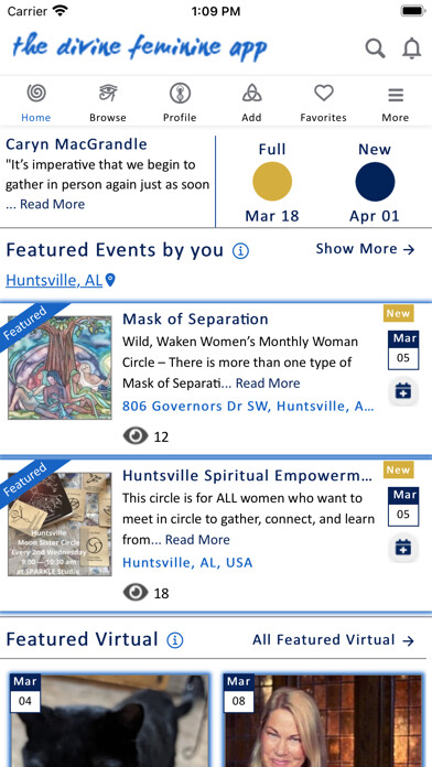 Emulate iPhone app The divine feminine app using MyAndroid Emulate iPhone app The divine feminine app using MyAndroid