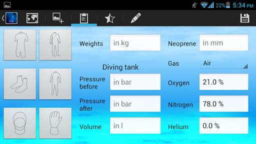 Emulate Android APK The Diving Logbook Emulate Android APK The Diving Logbook