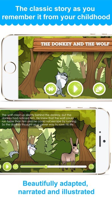 Emulate iPhone app The Donkey and the Wolf - Narrated Children Story using MyAndroid Emulate iPhone app The Donkey and the Wolf - Narrated Children Story using MyAndroid