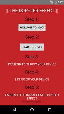 Emulate Android APK The Doppler Effect