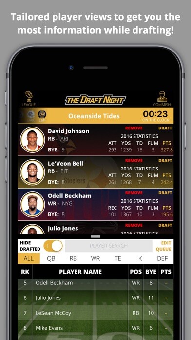 Emulate iPhone app theDraftNight Fantasy Football Draft Board using MyAndroid Emulate iPhone app theDraftNight Fantasy Football Draft Board using MyAndroid