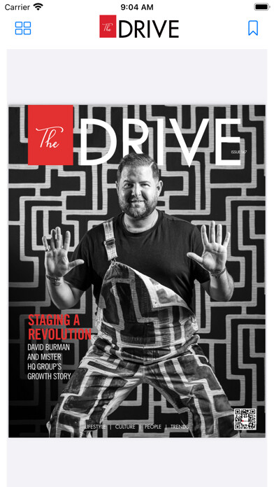 Emulate iPhone app The Drive Magazine using MyAndroid