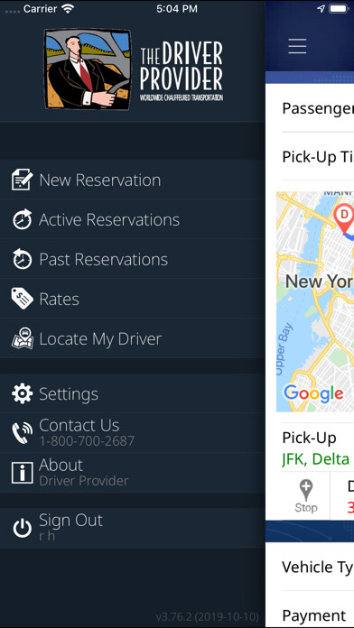 Emulate iPhone app The Driver Provider using MyAndroid