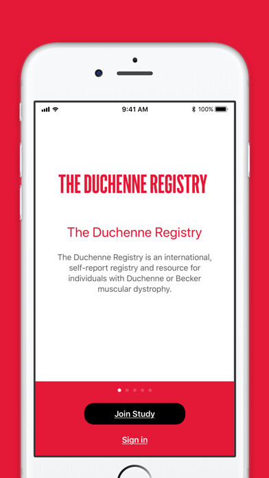 Emulate iPhone app The Duchenne Registry using MyAndroid