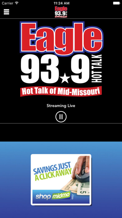 Emulate iPhone app THE EAGLE - 93.9FM using MyAndroid Emulate iPhone app THE EAGLE - 93.9FM using MyAndroid