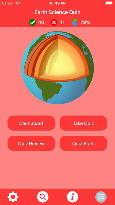 Emulate iPhone app The Earth Science Trivia using MyAndroid Emulate iPhone app The Earth Science Trivia using MyAndroid