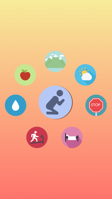 Emulate iPhone app The Eight Laws of Health using MyAndroid