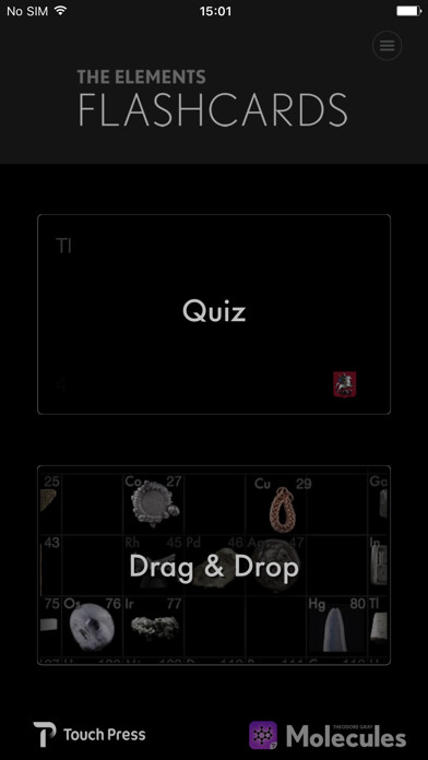 Emulate iPhone app The Elements Flashcards using MyAndroid Emulate iPhone app The Elements Flashcards using MyAndroid