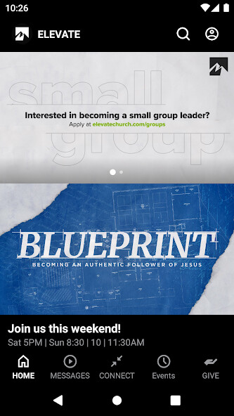 Emulate iPhone app The Elevate Church App using MyAndroid Emulate iPhone app The Elevate Church App using MyAndroid