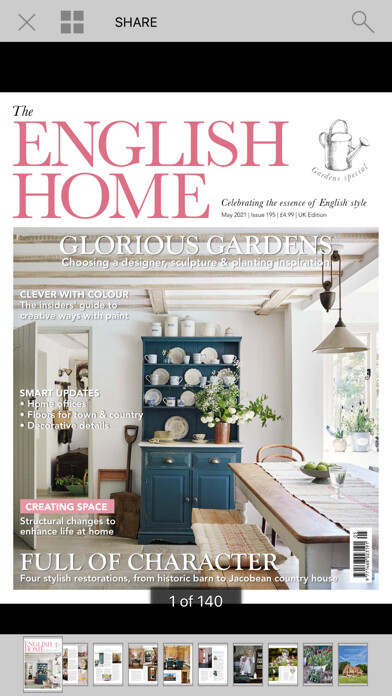 Emulate iPhone app The English Home Magazine using MyAndroid