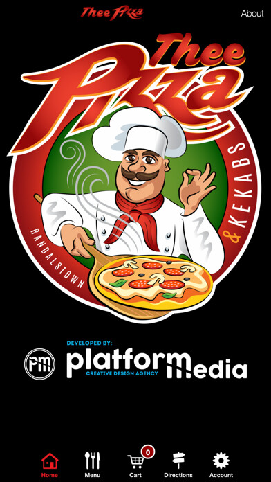 Emulate iPhone app Thee Pizza using MyAndroid