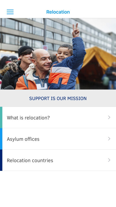 Emulate iPhone app The EU Relocation Programme using MyAndroid