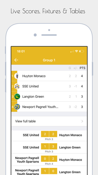 Emulate iPhone app The Europa Cup using MyAndroid