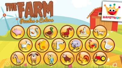 Emulate iPhone app The Farm - Paint & Animal Sounds Games for Toddler using MyAndroid