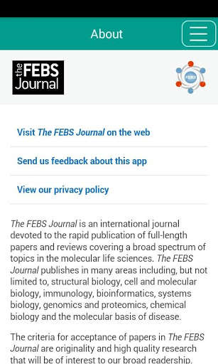 Run android online APK The FEBS Journal from MyAndroid or emulate The FEBS Journal using MyAndroid