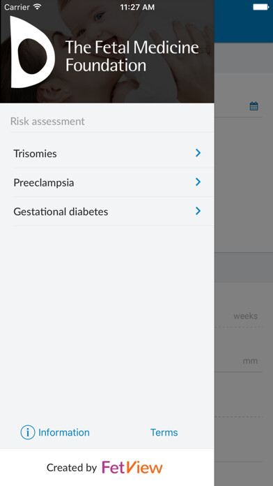 Emulate iPhone app The Fetal Medicine Foundation using MyAndroid Emulate iPhone app The Fetal Medicine Foundation using MyAndroid