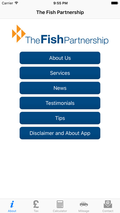 Emulate iPhone app The Fish Partnership using MyAndroid