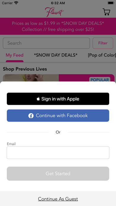 Emulate iPhone app The Flaunt Boutique using MyAndroid Emulate iPhone app The Flaunt Boutique using MyAndroid