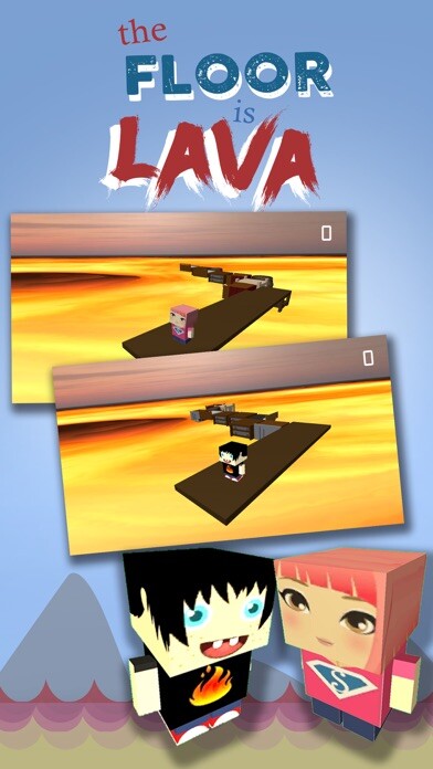 Emulate iPhone app The Floor is Lava 3D using MyAndroid