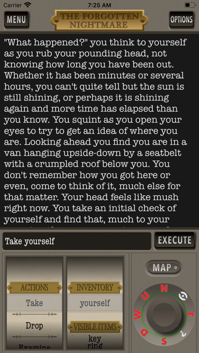 Emulate iPhone app The Forgotten Nightmare using MyAndroid