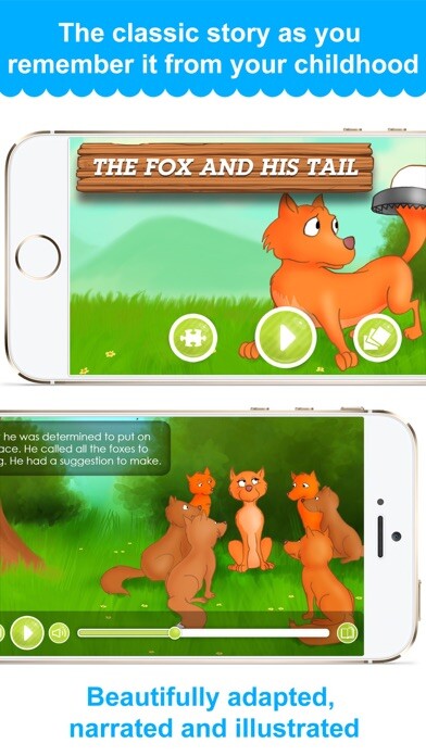 Emulate iPhone app The Fox and His Tail - Narrated classic fairy tales and stories for children using MyAndroid Emulate iPhone app The Fox and His Tail - Narrated classic fairy tales and stories for children using MyAndroid