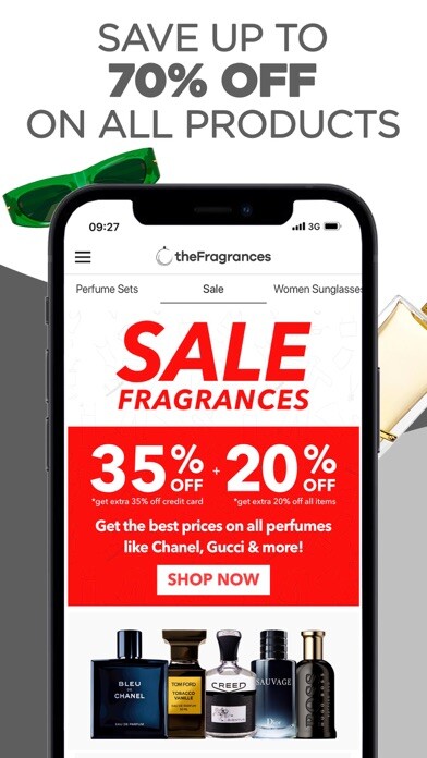 Emulate iPhone app theFragrances - Perfume Shop using MyAndroid Emulate iPhone app theFragrances - Perfume Shop using MyAndroid