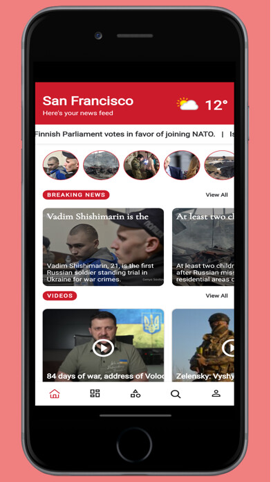 Emulate iPhone app The FreeDom News using MyAndroid
