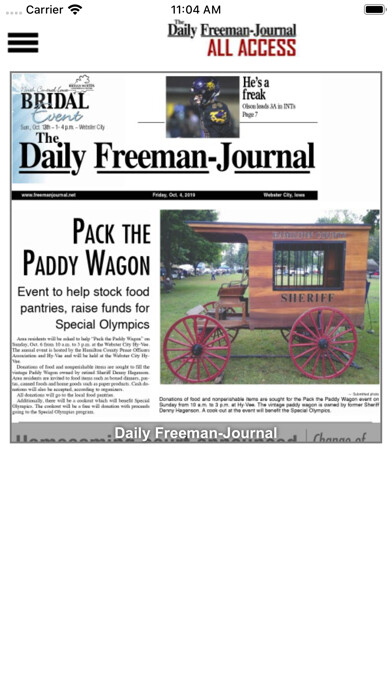 Emulate iPhone app The Freeman-Journal All Access using MyAndroid Emulate iPhone app The Freeman-Journal All Access using MyAndroid