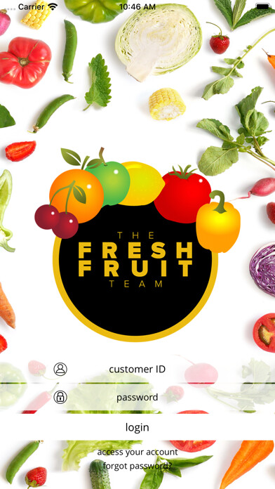 Emulate iPhone app The Fresh Fruit Team using MyAndroid