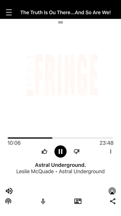 Emulate iPhone app The Fringe FM using MyAndroid