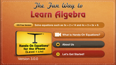 Emulate iPhone app The Fun Way to Learn Algebra using MyAndroid