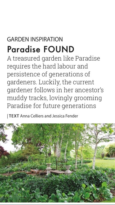 Emulate iPhone app The Gardener mag using MyAndroid