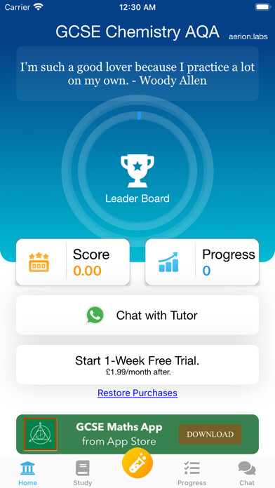 Emulate iPhone app The GCSE Chemistry App - AQA using MyAndroid Emulate iPhone app The GCSE Chemistry App - AQA using MyAndroid