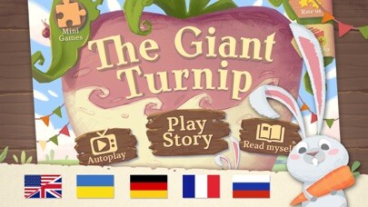Emulate iPhone app The Giant Turnip - fairy tale using MyAndroid